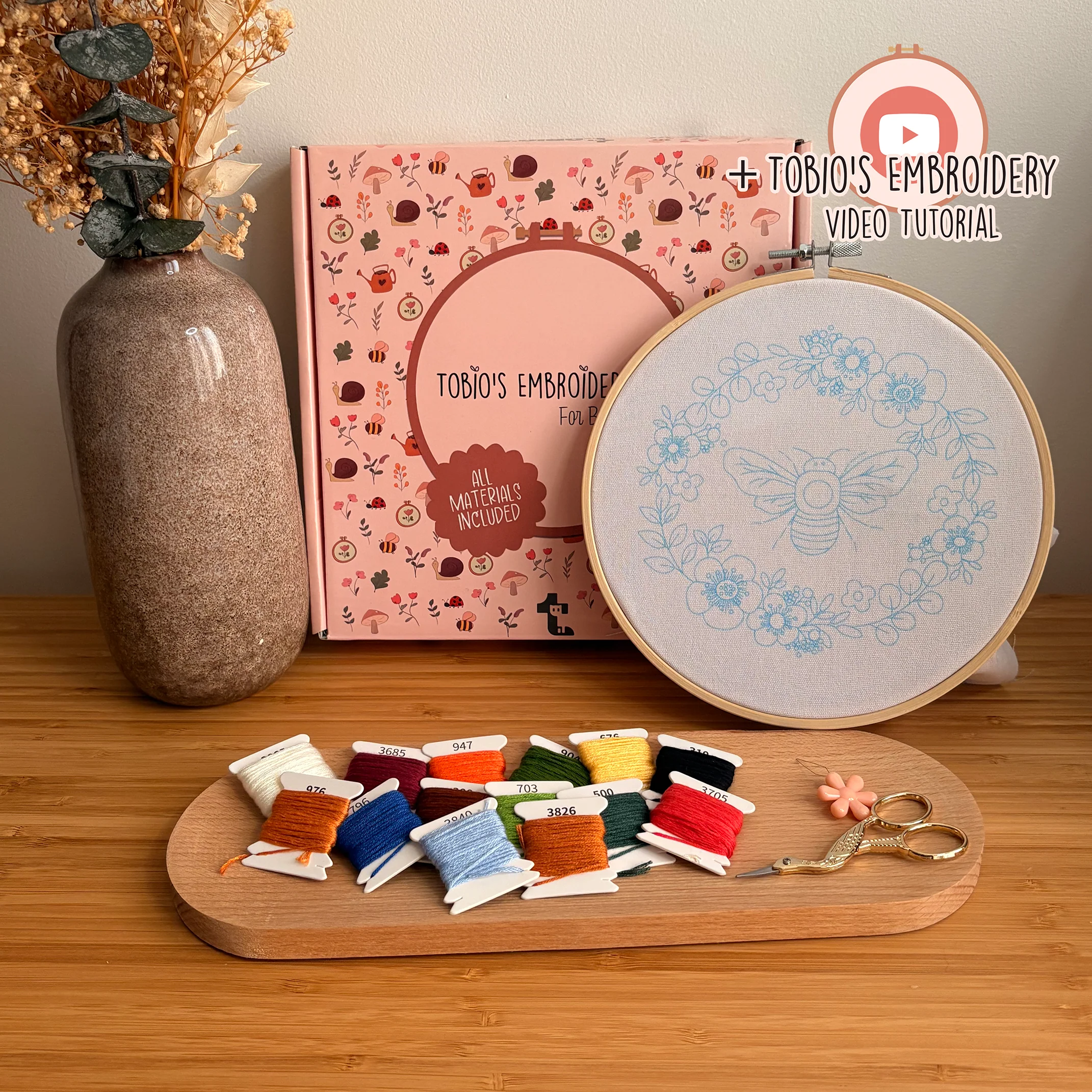 Buzzy the Bee - Embroidery Kit - Image 3