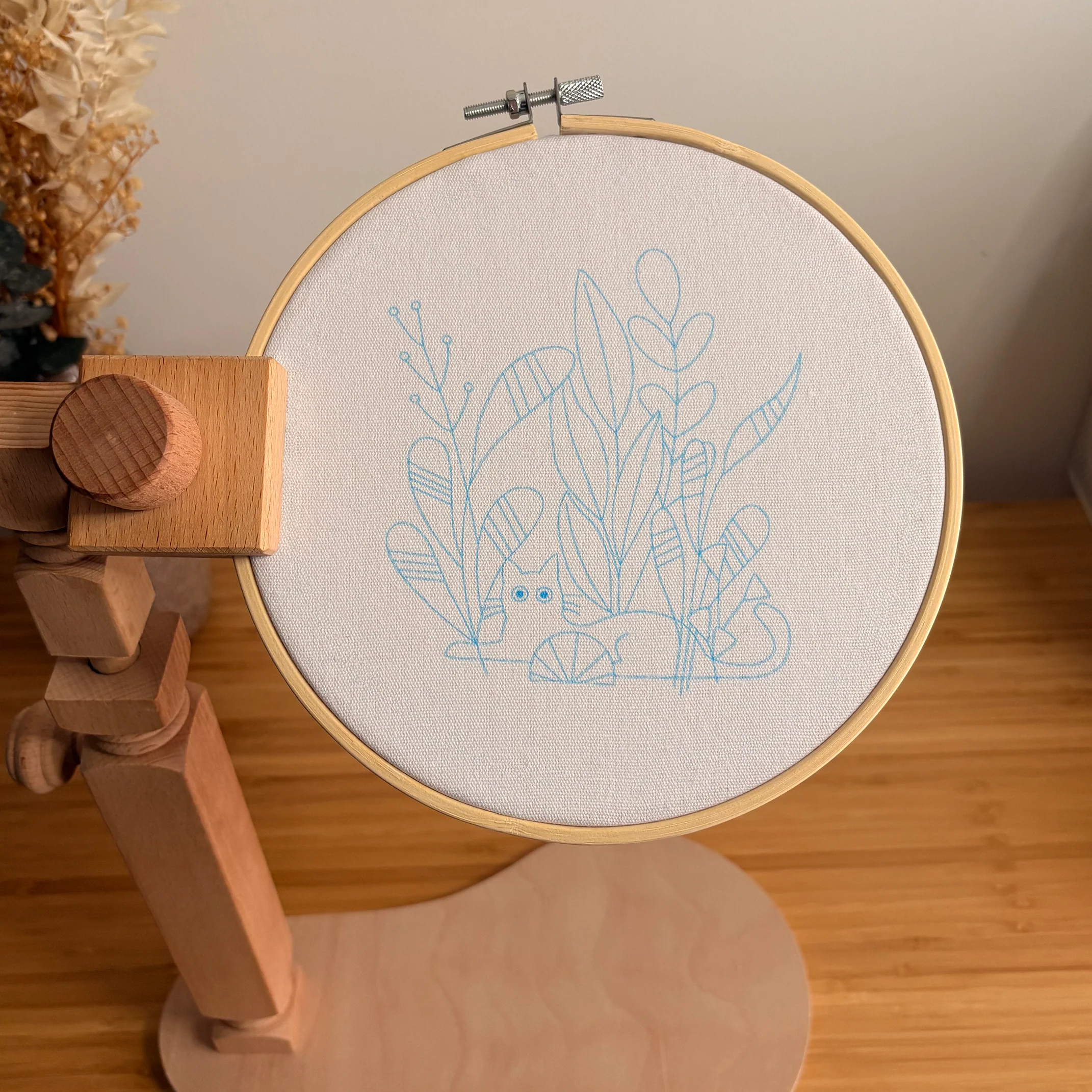 Tobio the Cat - Embroidery Kit - Image 6