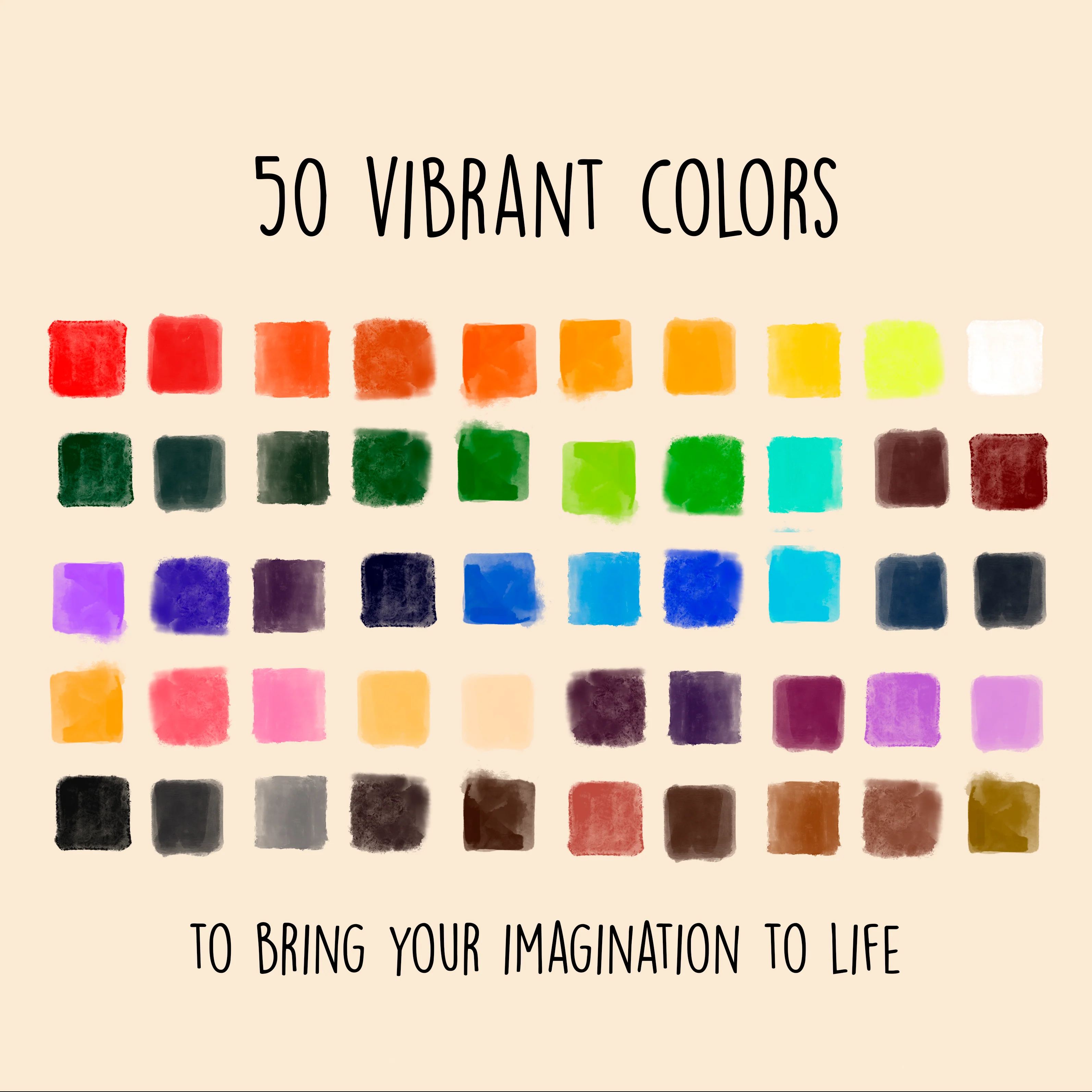 Tobio's™ 50 Watercolor Paint Set - Image 5
